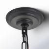 30-inch Traditional Dimmable 6-Light Chandelier in Black/Brass Finish