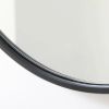 Round 36-inch Wall Mirror in Black - Living Room Bedroom Accent Bathroom Mirror