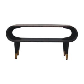 Curved Edge Media with Brass Accents