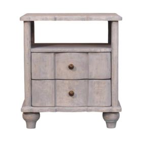 Lume Washed Open-Shelf Bedside