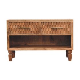 Cadiz Carved Entryway Shoe Cabinet