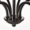 42-inch Traditional 6-Light Dimmable Chandelier in Matte Black Finish