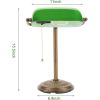 Classic Bankers Lamp Desk Light with Green Glass Shade and Gold Base