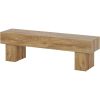 Farmhouse 63-inch TV Stand Entertainment Center in Light Brown Wood Finish