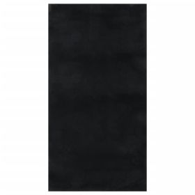 Shaggy Rug Black 4'x6' Polyester