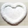 Heart Shape Hand Tufted 4-inch Thick Shag Area Rug (28-in x 32-in)