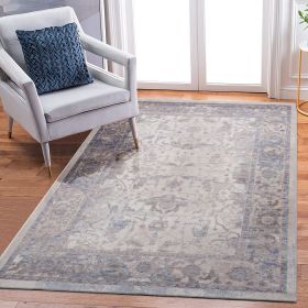 8X10 Brown/Beige /Traditional Non-Shedding Living Room Bedroom Dining Home Office Stylish and Stain Resistant Area Rug