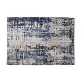 Navy Abstract Accent Rug, 5' x 7'