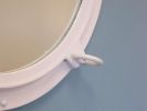 Gloss White Decorative Ship Porthole Mirror 24""