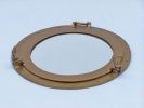 Antique Brass Decorative Ship Porthole Mirror 24""