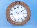 Antique Brass Decorative Ship Porthole Clock 24""