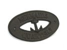Cast Iron Mermaids Quarters with Anchor Sign 8""
