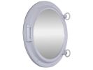 Gloss White Decorative Ship Porthole Mirror 15""