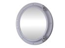 Gloss White Decorative Ship Porthole Mirror 15""