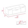 Brock Rectangle 2-Door TV Stand Dark Walnut
