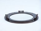Bronze Deluxe Class Decorative Ship Porthole Mirror 17""