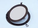 Bronze Deluxe Class Decorative Ship Porthole Mirror 17""