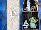 Brushed Nickel Deluxe Class Decorative Ship Porthole Mirror 8""