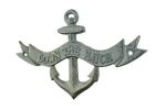 Antique Bronze Cast Iron Down the Hatch Sign 8""