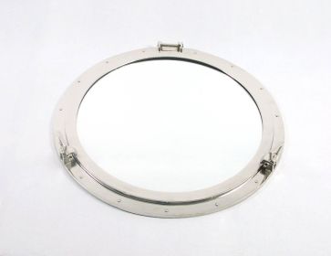 Deluxe Class Chrome Decorative Ship Porthole Mirror 30""