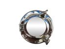 Chrome Decorative Ship Porthole Mirror 8""