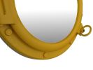 Yellow Decorative Ship Porthole Mirror 20""