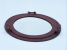 Rustic Aluminum Deluxe Class Decorative Ship Porthole Mirror 17""