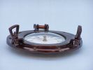 Antique Copper Deluxe Class Porthole Clock 8""