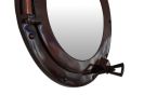 Antique Copper Decorative Ship Porthole Mirror 12""