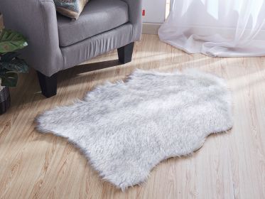 "Luxury Decorative" Hand Tufted Faux Fur Sheepskin Area Rug (Color: as Pic)